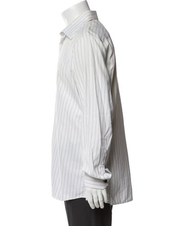 Louis Vuitton Striped Long Sleeve Dress Shirt