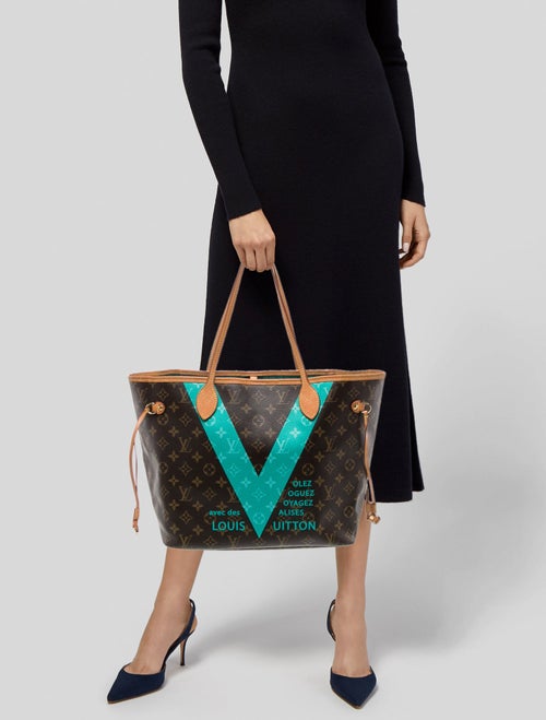 Louis Vuitton LV Monogram Neverfull w/Pouch MM