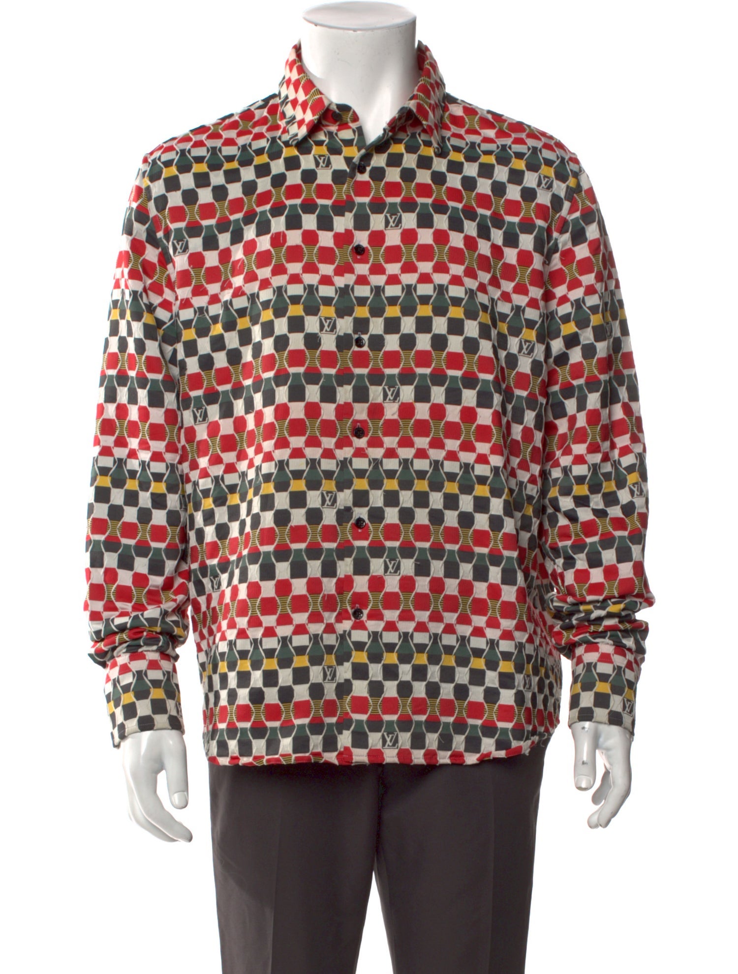 Louis Vuitton 2022 Plaid Print Shirt