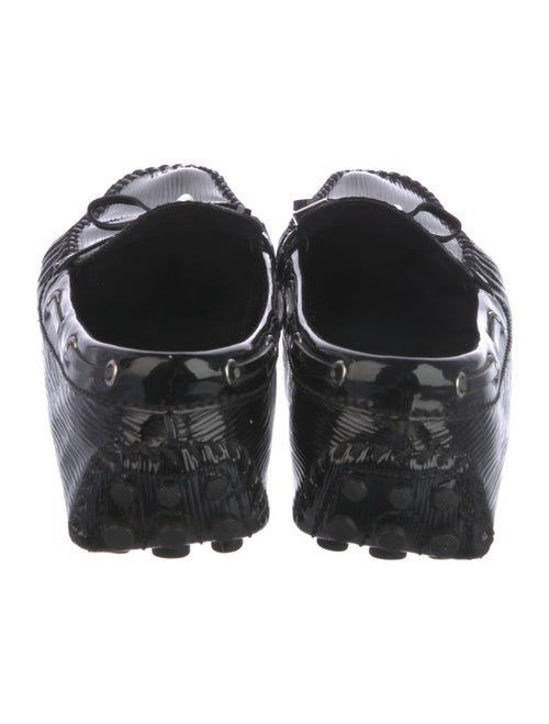 Louis Vuitton Patent Leather Whipstitch Trim Loafers