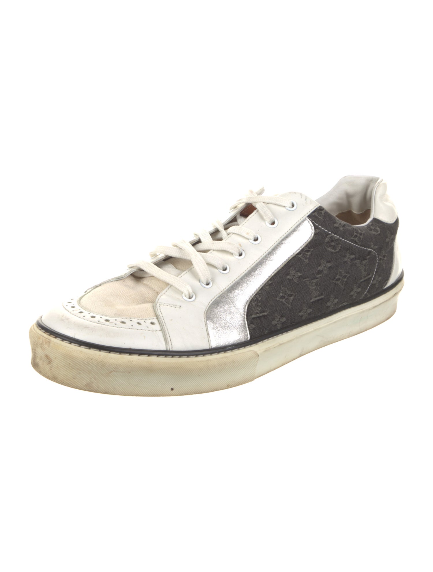 Louis Vuitton Monogram Pattern Leather Sneakers