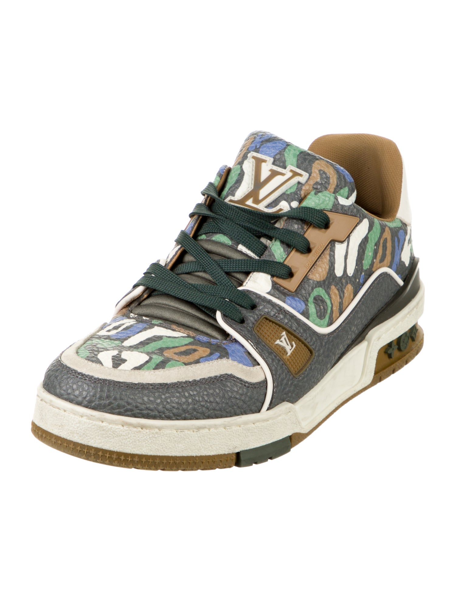 Louis Vuitton Trainer Camo Sneakers