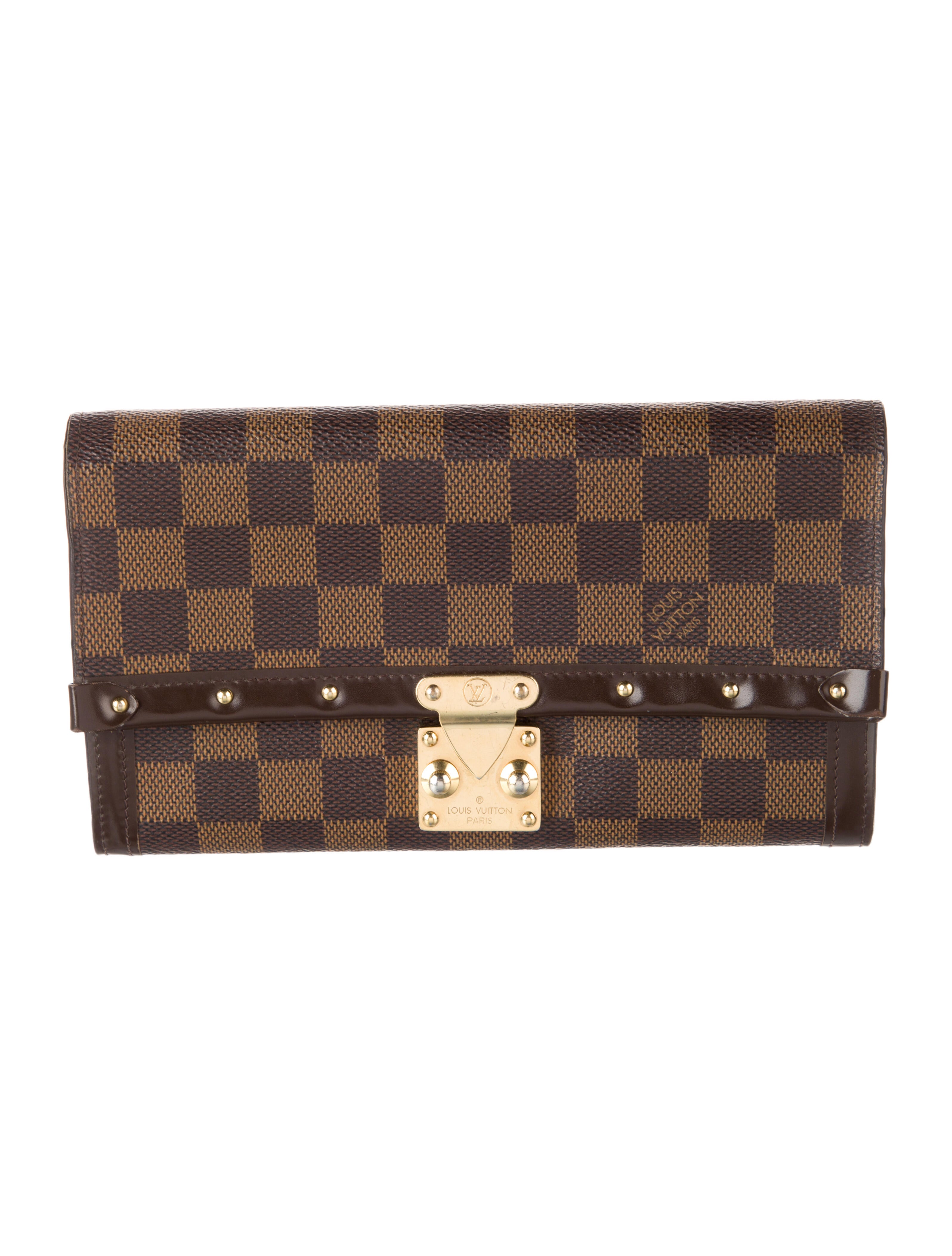 Louis Vuitton 2015 Damier Ebene Pattern Wallet