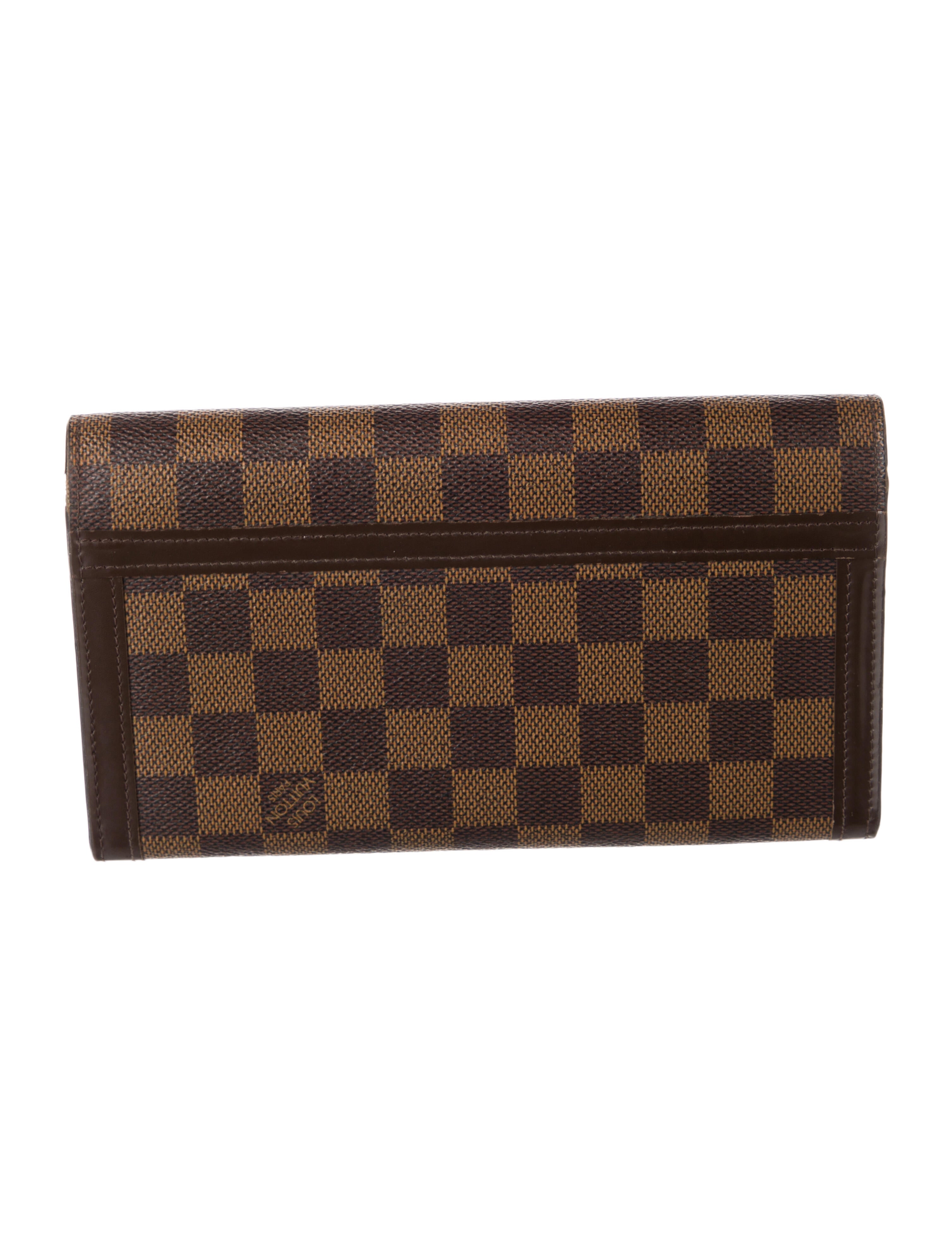 Louis Vuitton 2015 Damier Ebene Pattern Wallet