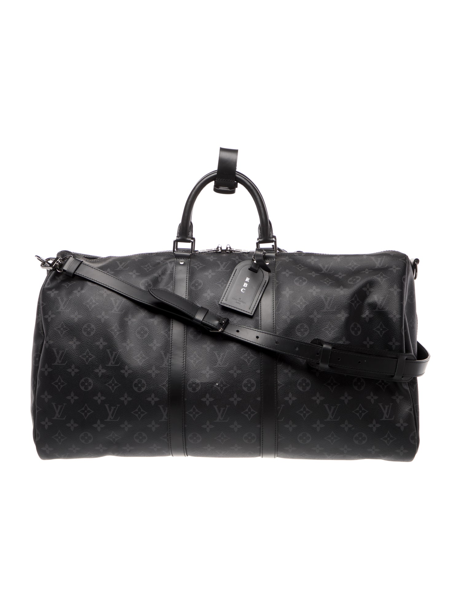 Louis Vuitton Monogram Eclipse Keepall Bandouliere 55