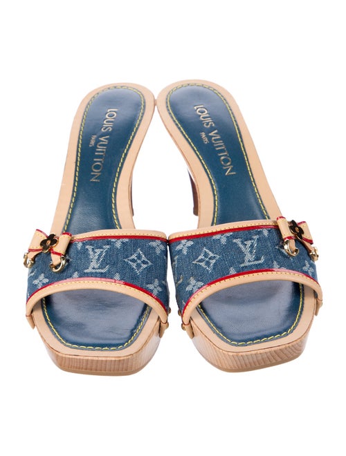 Louis Vuitton LV Monogram Denim Slides