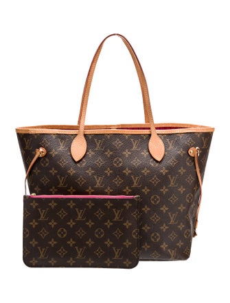 Louis Vuitton LV Monogram Neverfull w/Pouch MM