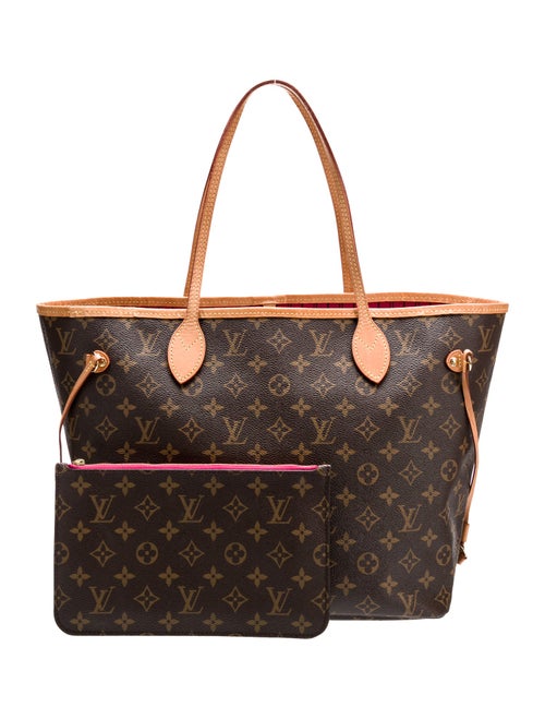 Louis Vuitton LV Monogram Neverfull w/Pouch MM