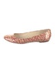 Louis Vuitton Patent Leather Animal Print Ballet Flats