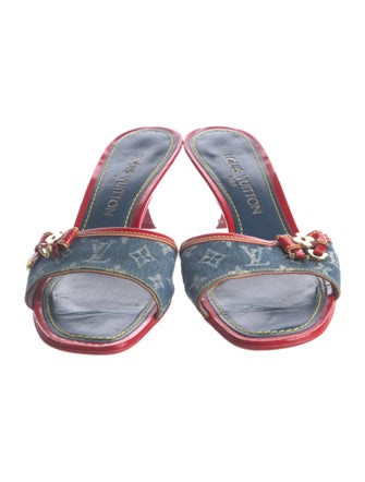 Louis Vuitton LV Monogram Denim Slides