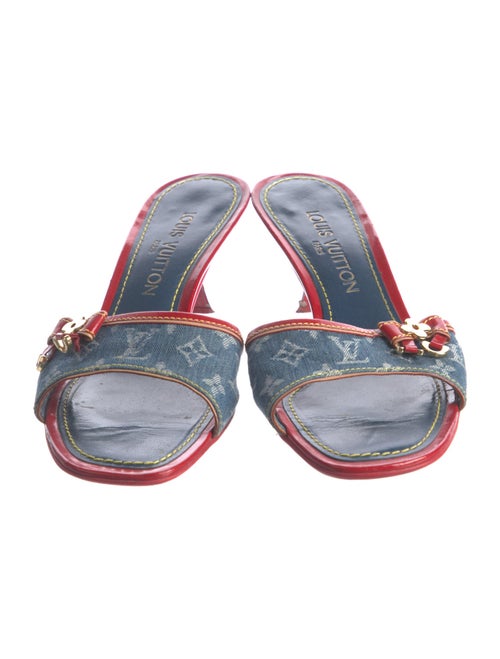 Louis Vuitton LV Monogram Denim Slides