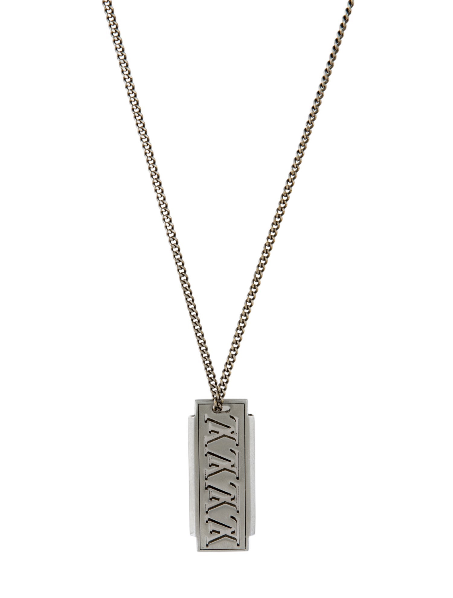 Louis Vuitton Razor Blade Pendant Necklace