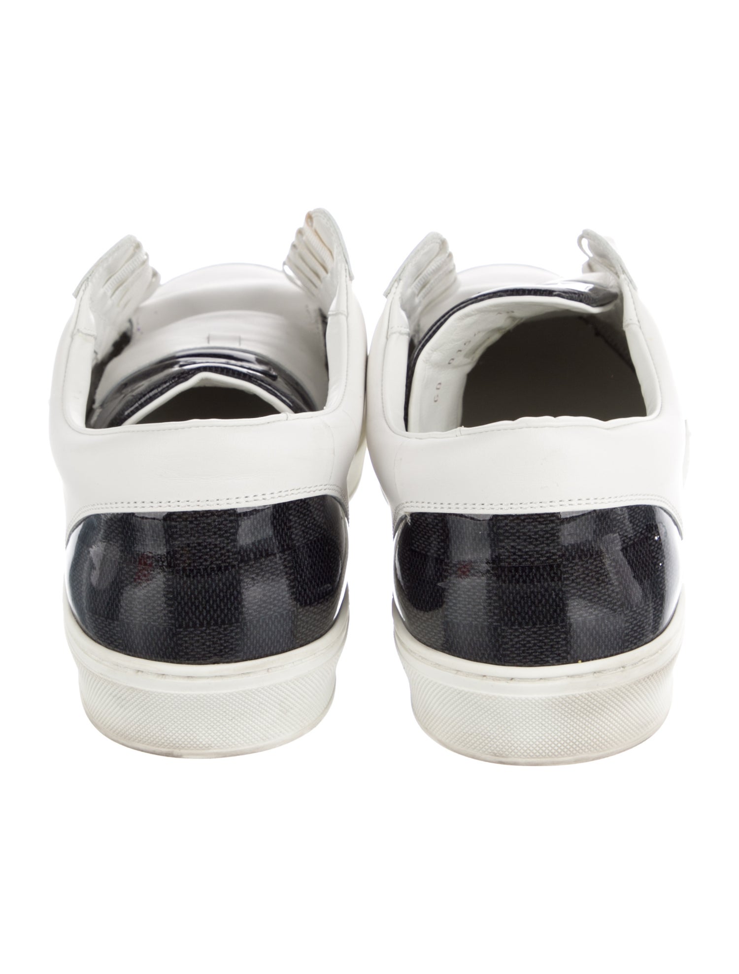 Louis Vuitton Leather Colorblock Pattern Sneakers