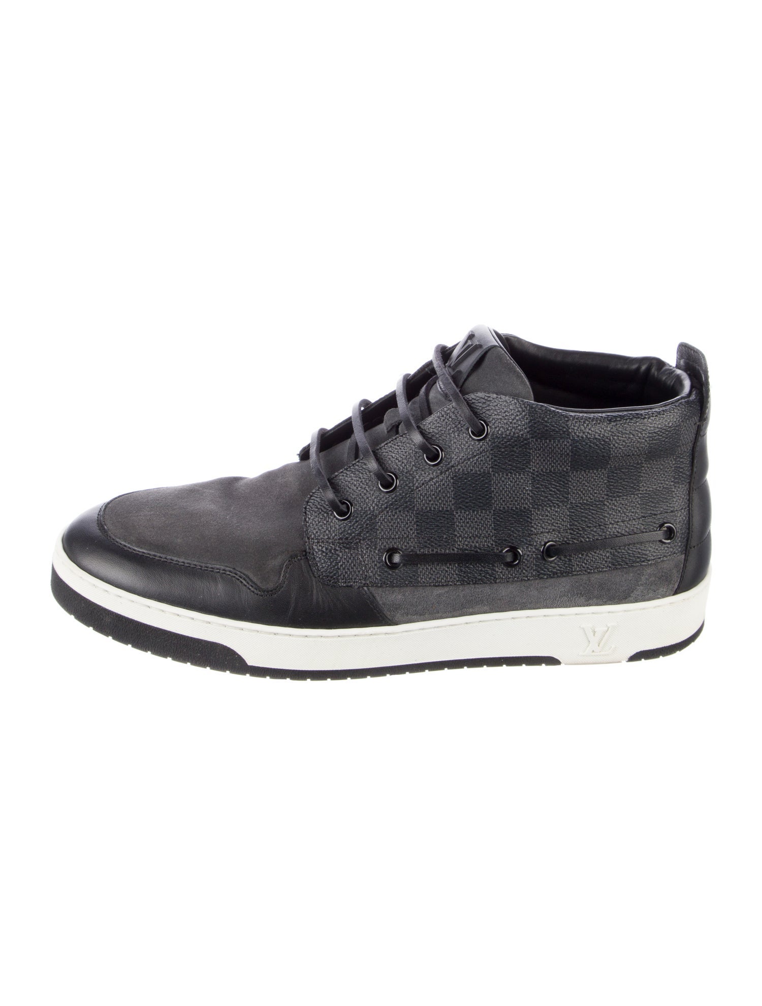 Louis Vuitton Plaid Print Sneakers