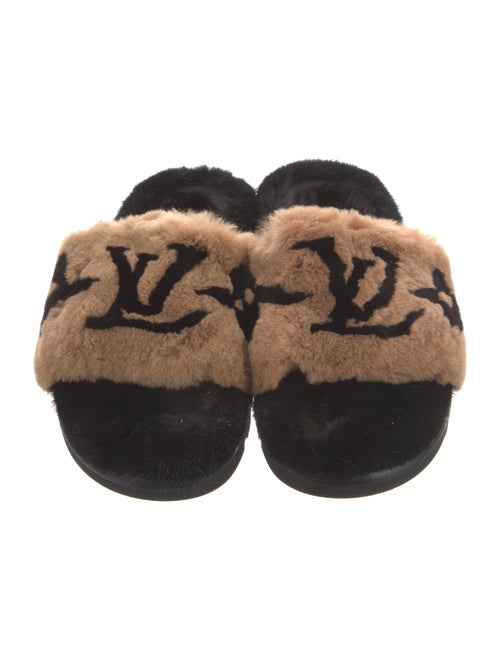 Louis Vuitton Monogram Giant Pattern Ponyhair Slides