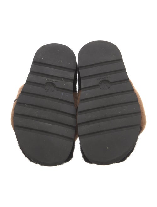 Louis Vuitton Monogram Giant Pattern Ponyhair Slides