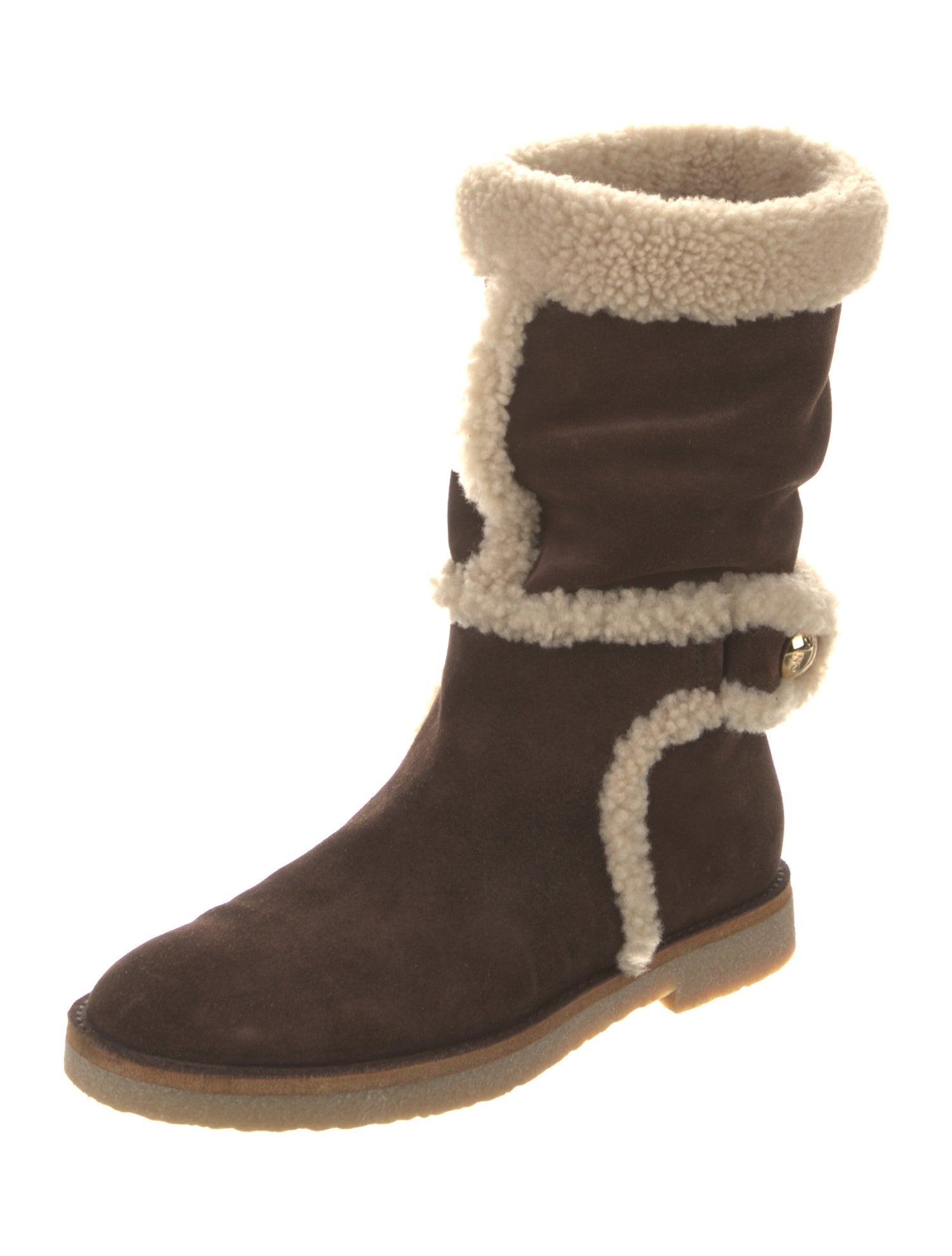 Louis Vuitton Suede Colorblock Pattern Boots