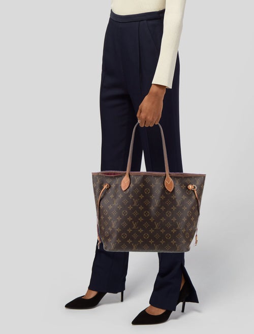 Louis Vuitton LV Monogram Neverfull w/Pouch MM