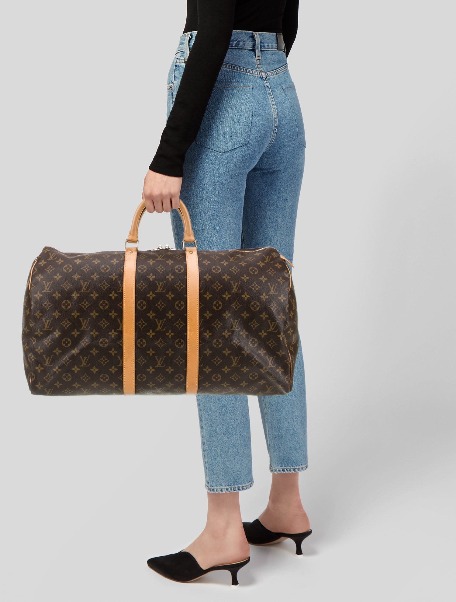 Louis Vuitton LV Monogram Keepall 55 Vintage