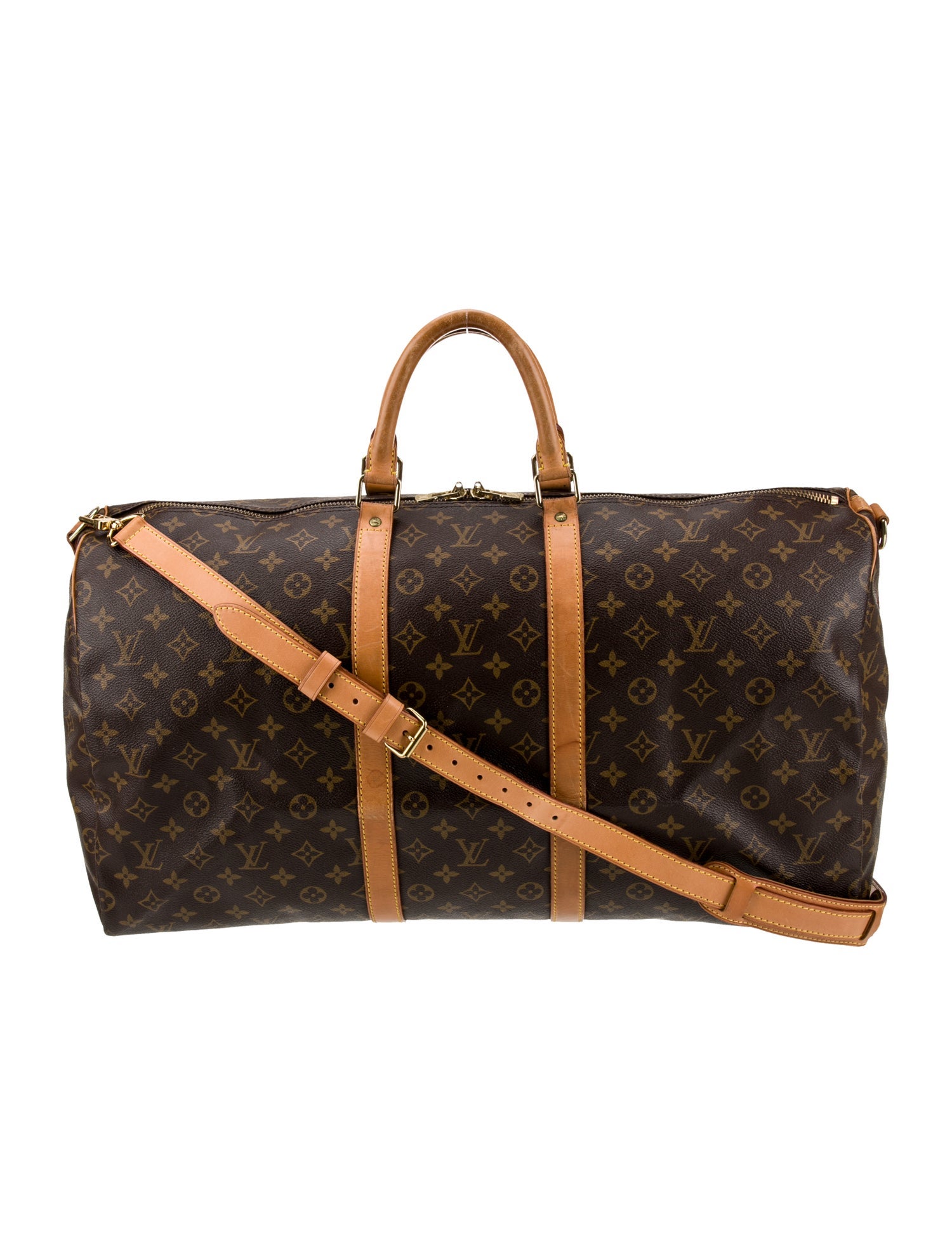 Louis Vuitton LV Monogram Keepall Bandouliere 55 Vintage