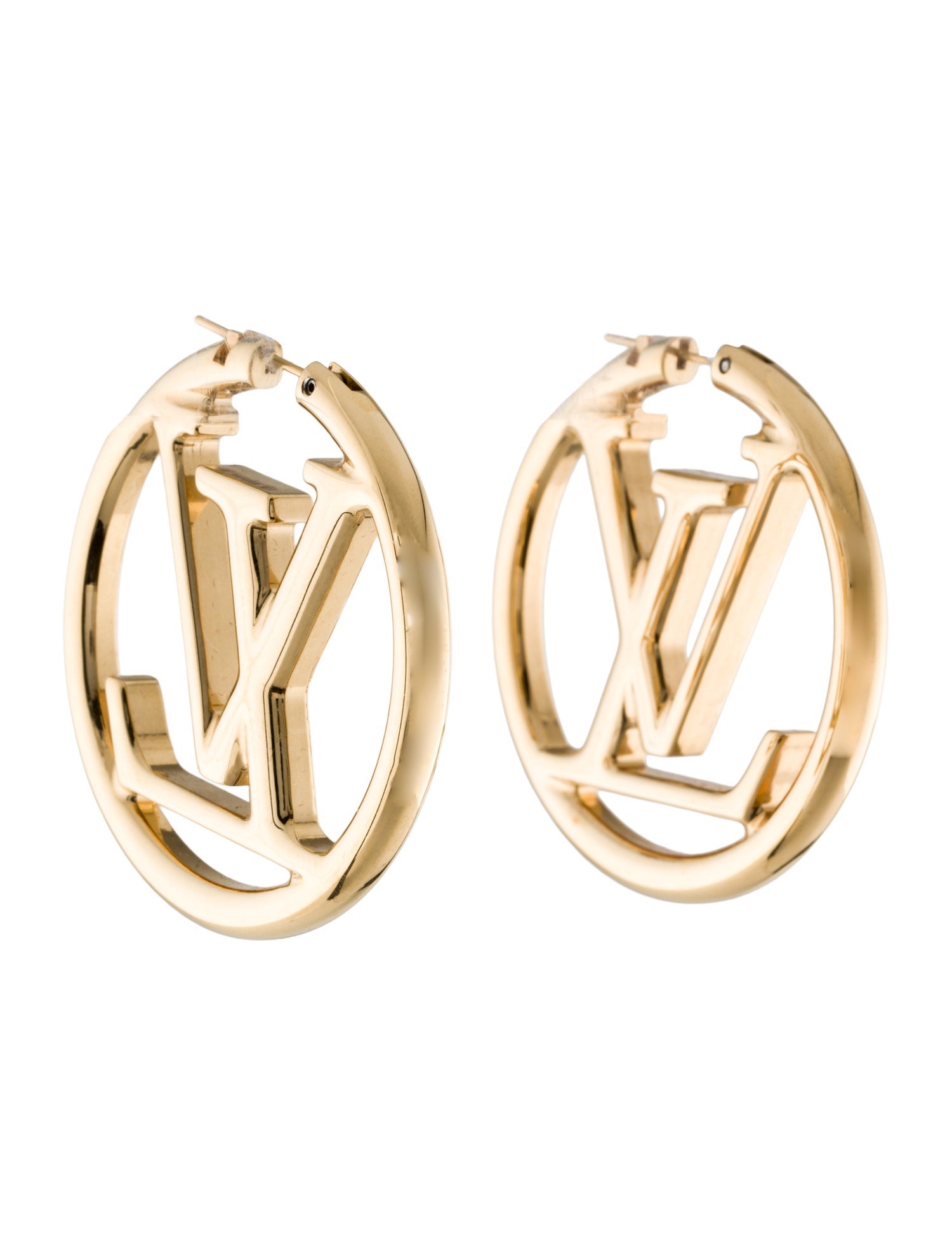Louis Vuitton Louise GM Hoop Earrings
