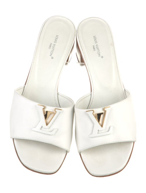 Louis Vuitton LV Monogram Leather Slides