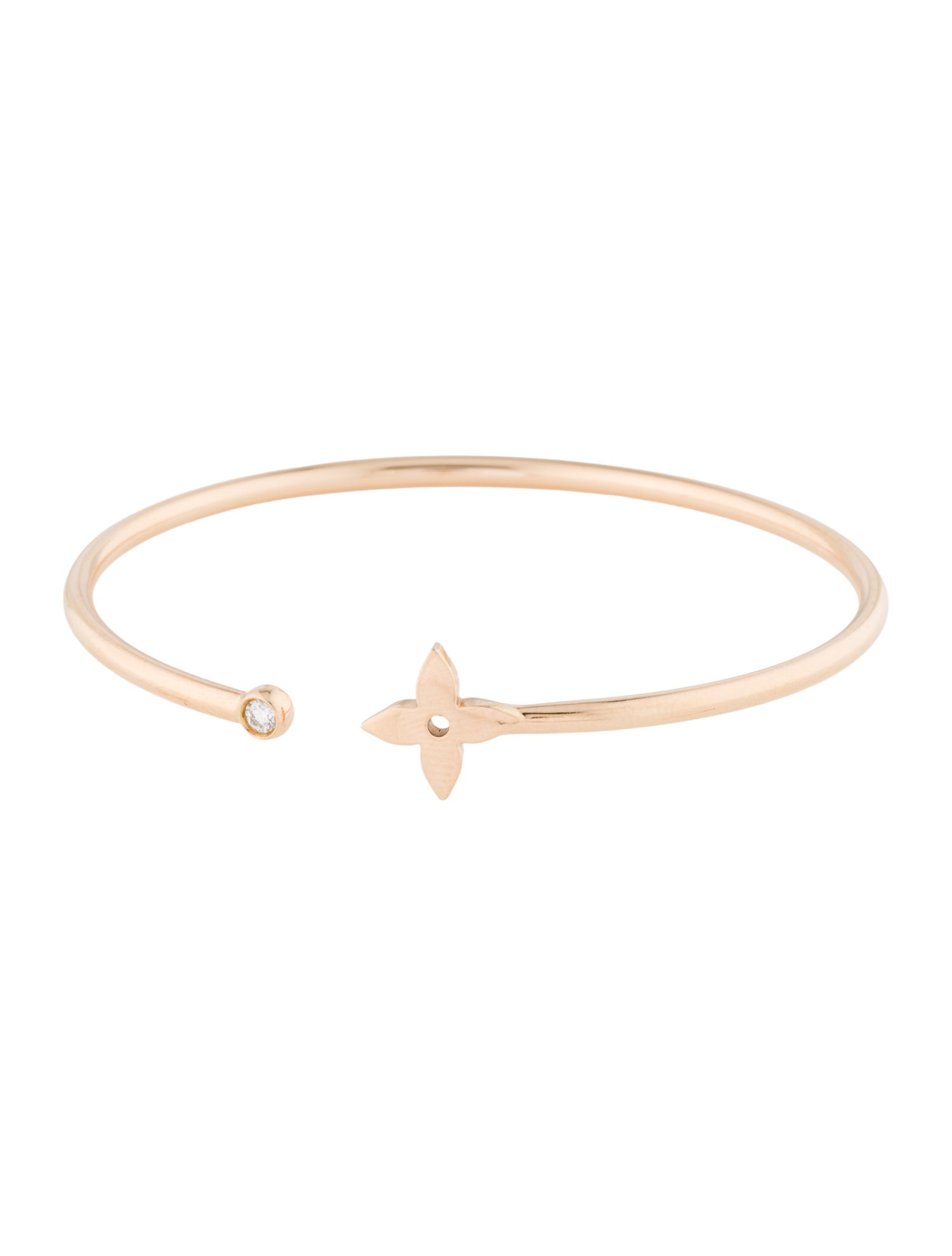 Louis Vuitton 18K Diamond Idylle Blossom Twist Bracelet