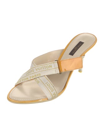 Louis Vuitton Canvas Slides