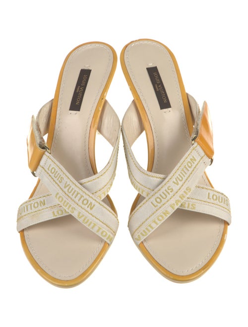 Louis Vuitton Canvas Slides