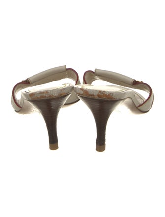 Louis Vuitton Leather Studded Accents Slides