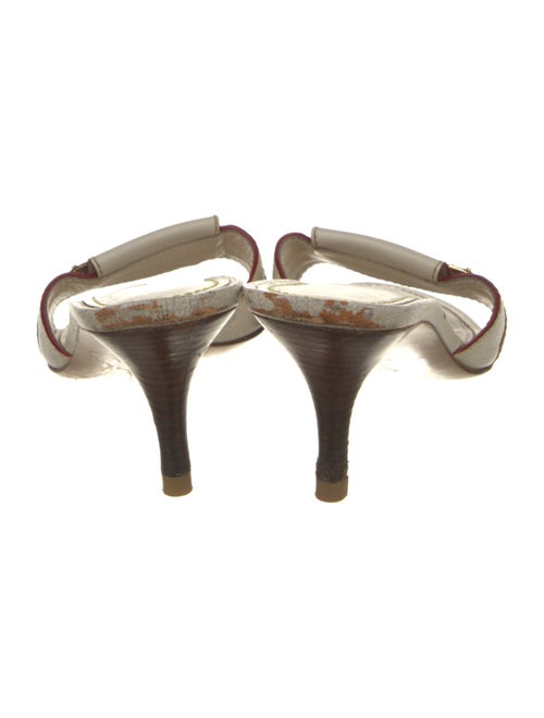 Louis Vuitton Leather Studded Accents Slides