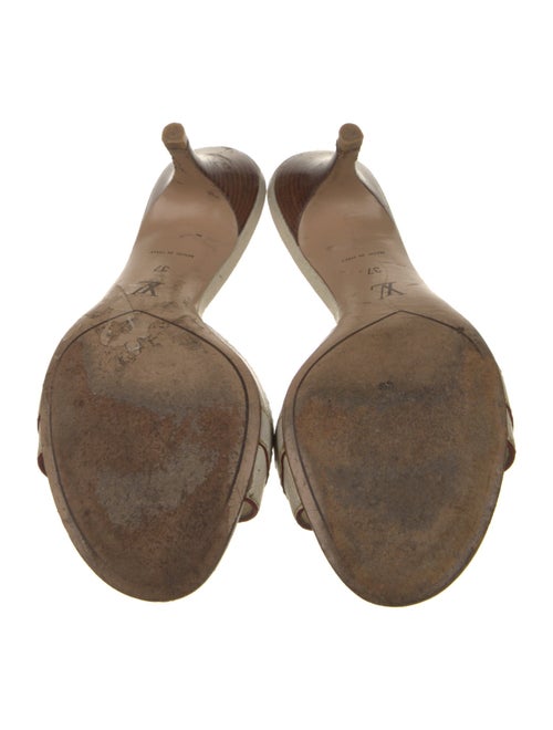 Louis Vuitton Leather Studded Accents Slides