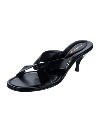 Louis Vuitton Leather Slides