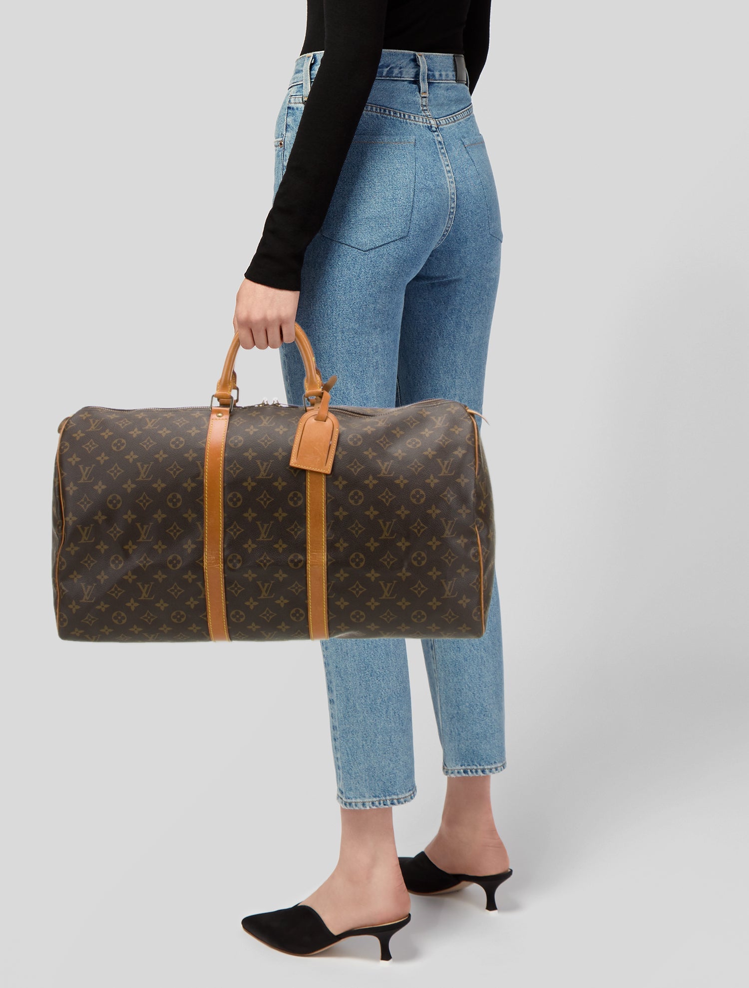 Louis Vuitton LV Monogram Keepall 55 Vintage