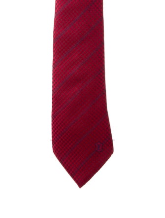 Louis Vuitton Pattern Print Silk Tie