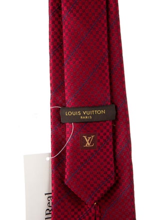 Louis Vuitton Pattern Print Silk Tie