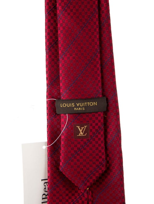 Louis Vuitton Pattern Print Silk Tie