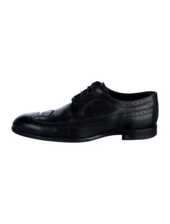 Louis Vuitton Leather Eyelet Trim Brogues