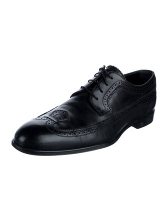 Louis Vuitton Leather Eyelet Trim Brogues