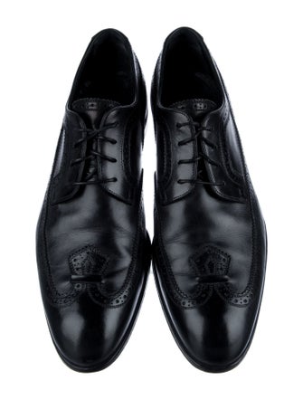 Louis Vuitton Leather Eyelet Trim Brogues