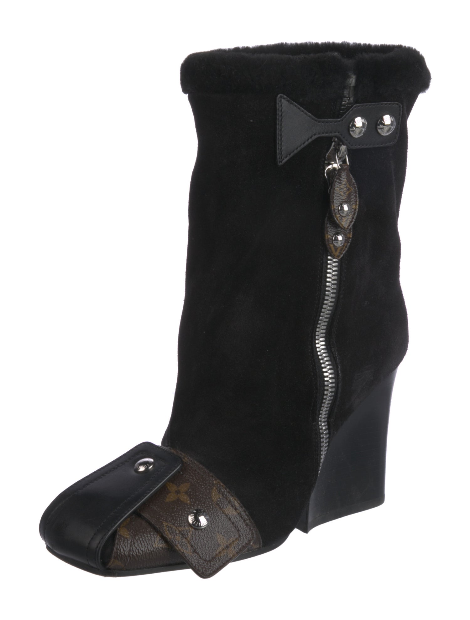Louis Vuitton LV Monogram Suede Boots