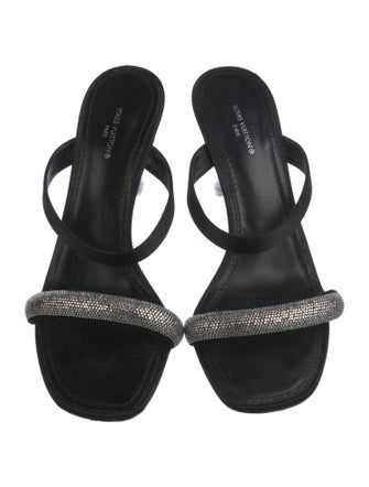 Louis Vuitton LV Monogram Satin Slides