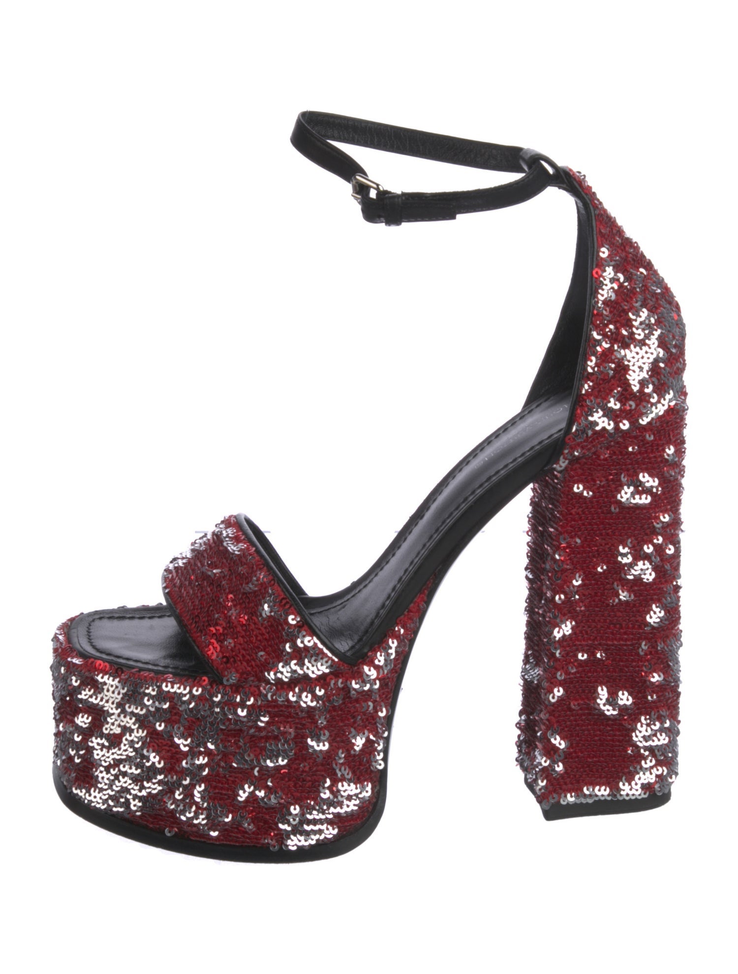 Louis Vuitton Sequins Sequin Embellishments Sandals