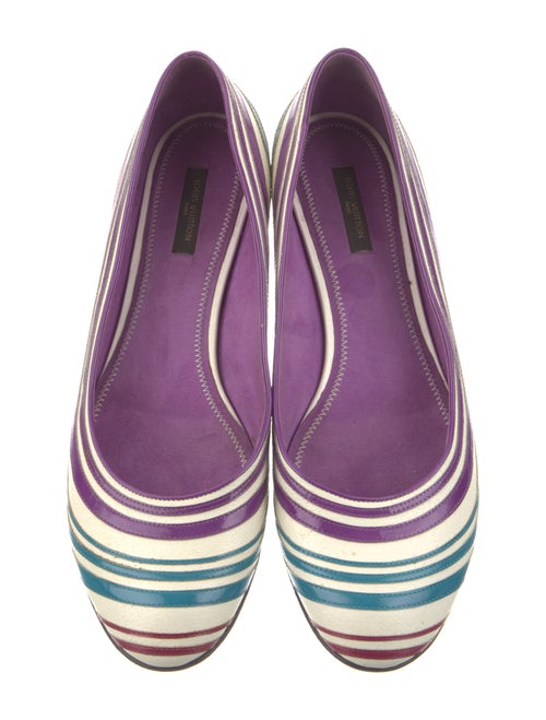 Louis Vuitton Leather Printed Flats