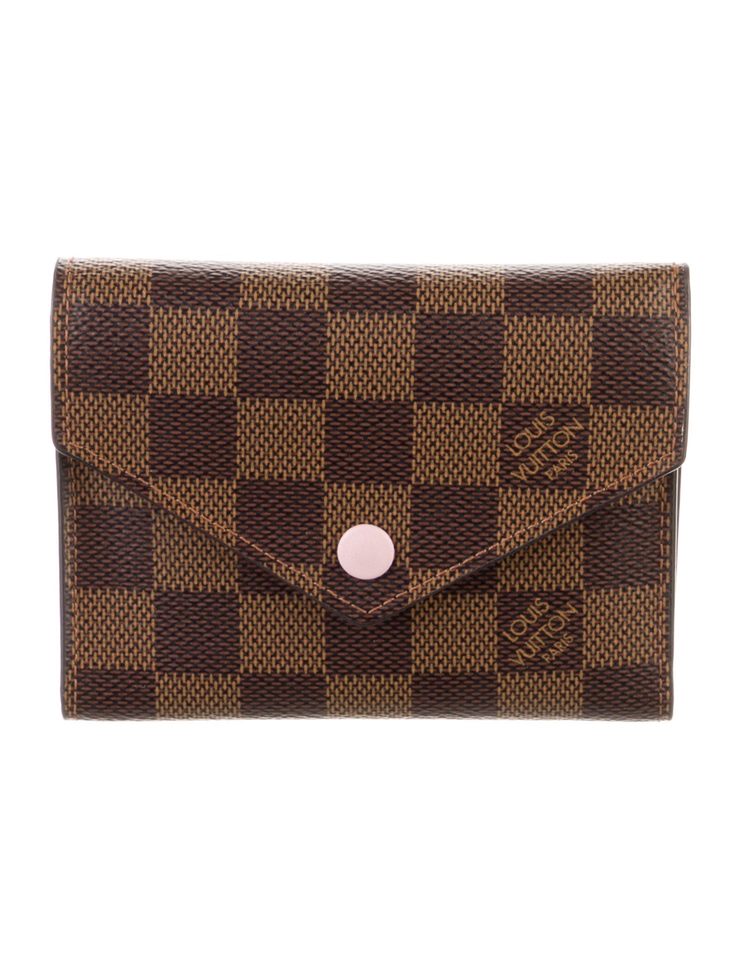 Louis Vuitton Damier Ebene Pattern Compact Wallet