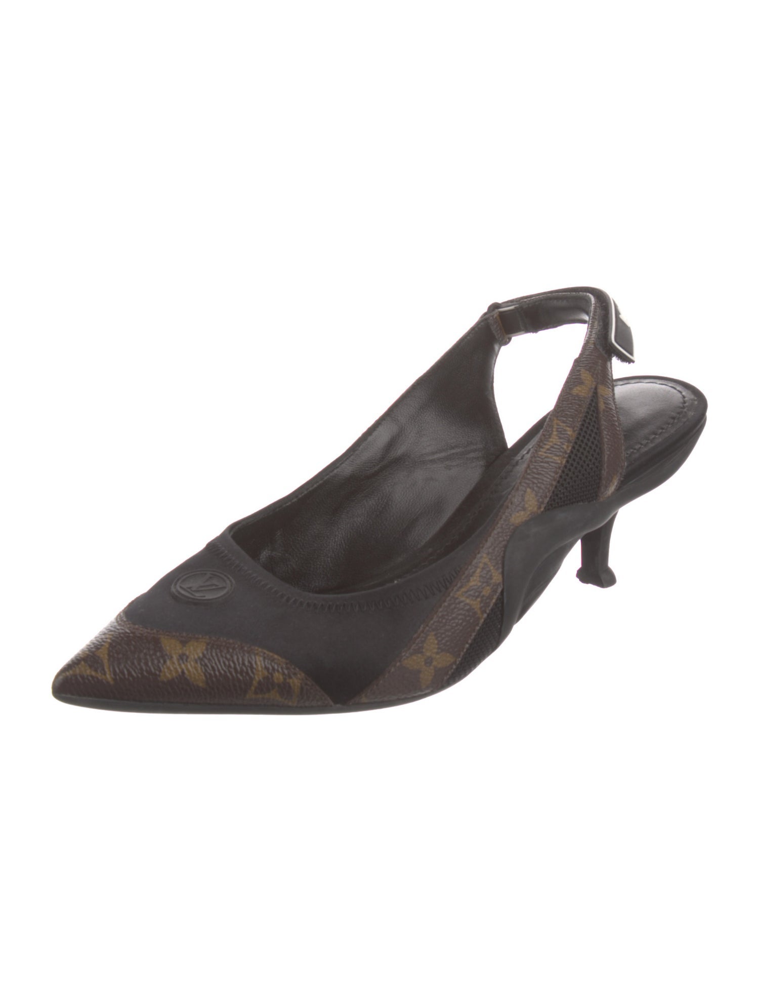 Louis Vuitton LV Monogram Slingback Pumps