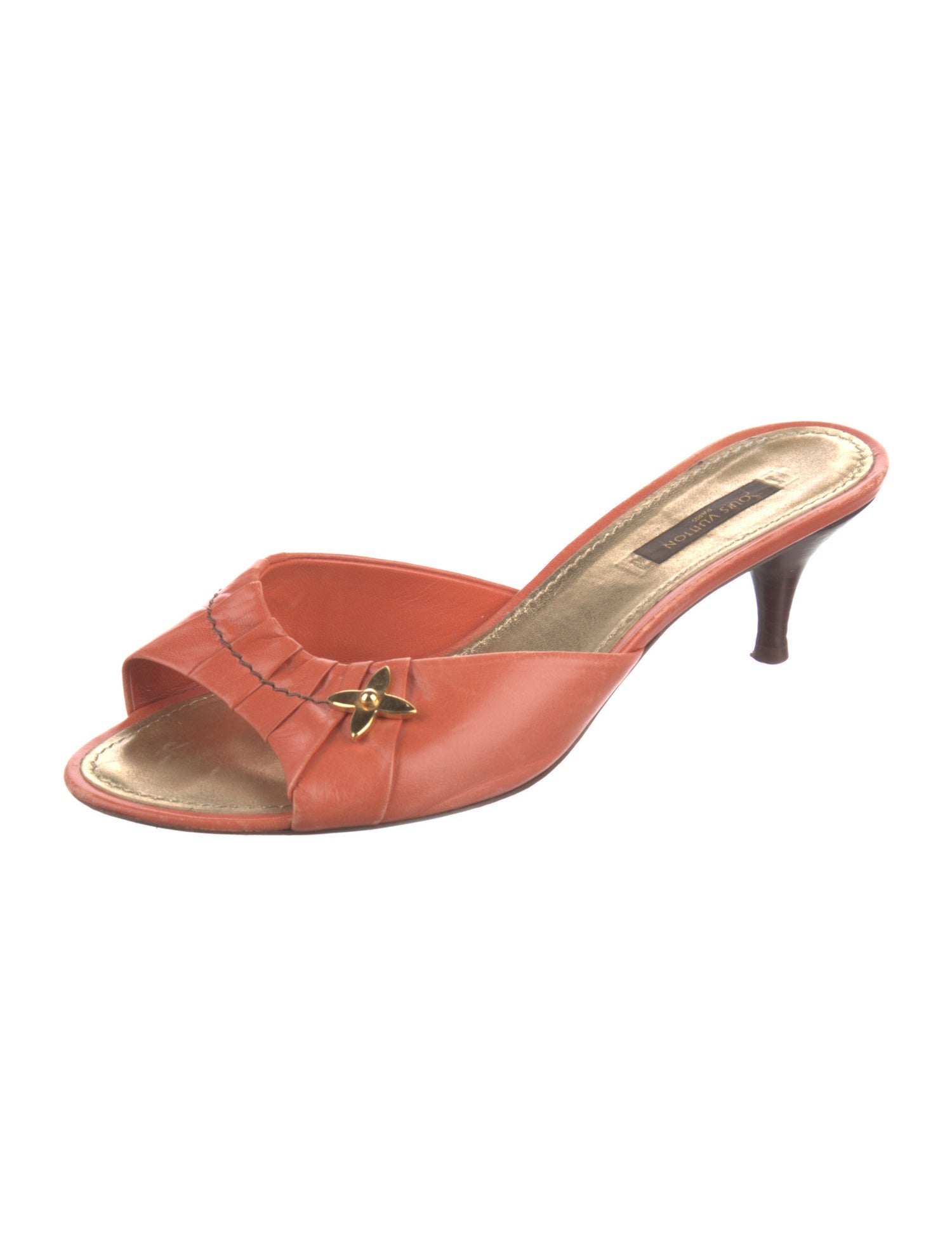 Louis Vuitton Leather Slides