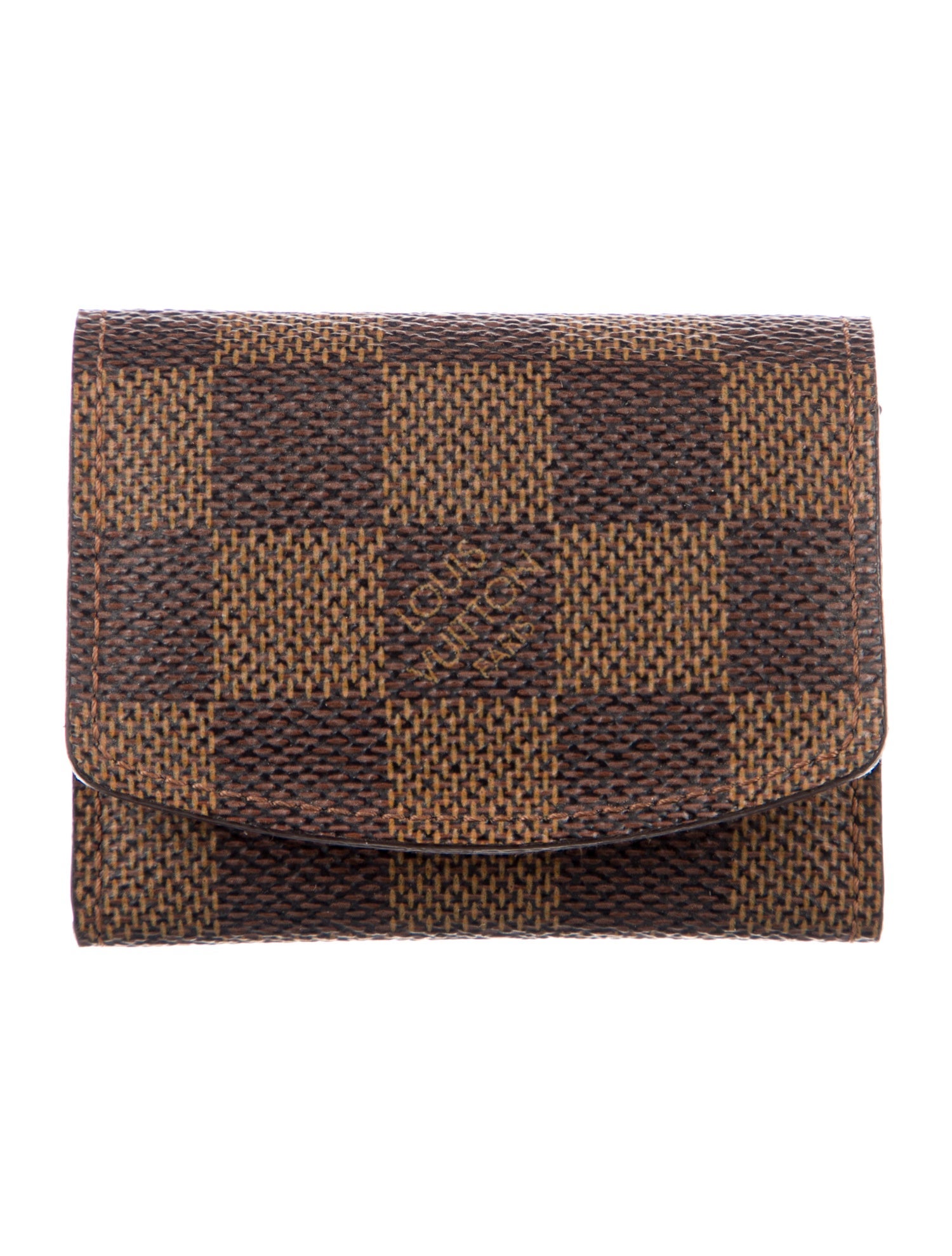 Louis Vuitton 2004 Damier Ebene Pattern Wallet