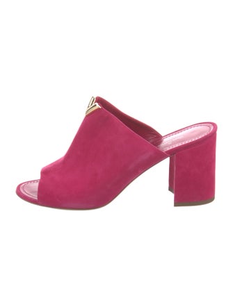 Louis Vuitton Suede Slides