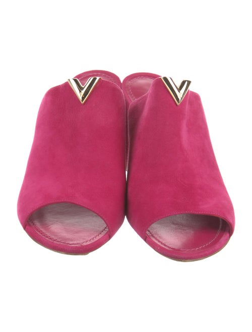 Louis Vuitton Suede Slides